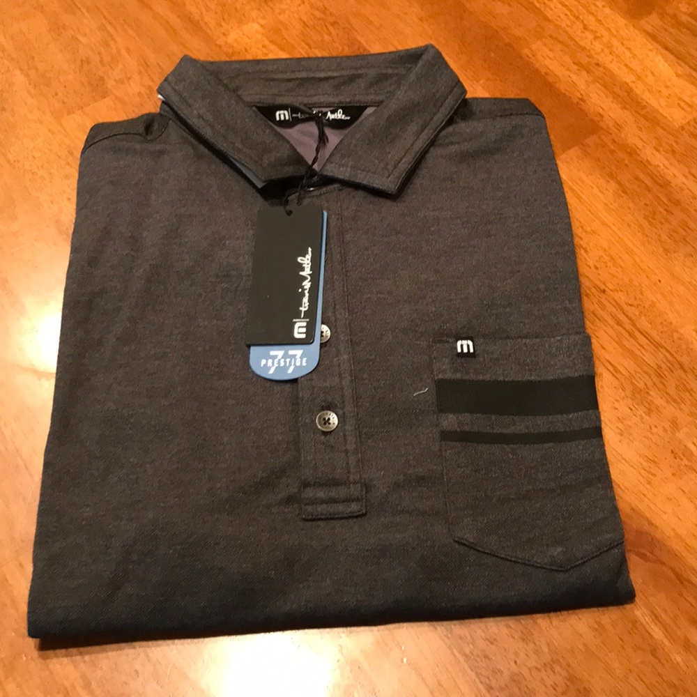 Travis Mathew Grey Polo